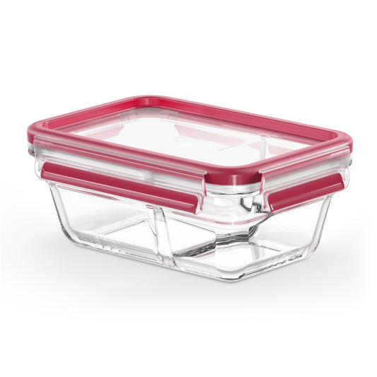Tefal MasterSeal N10407 Rectangulaire Boîte 0,8 L Transparent, Rouge 1 pièce(s)