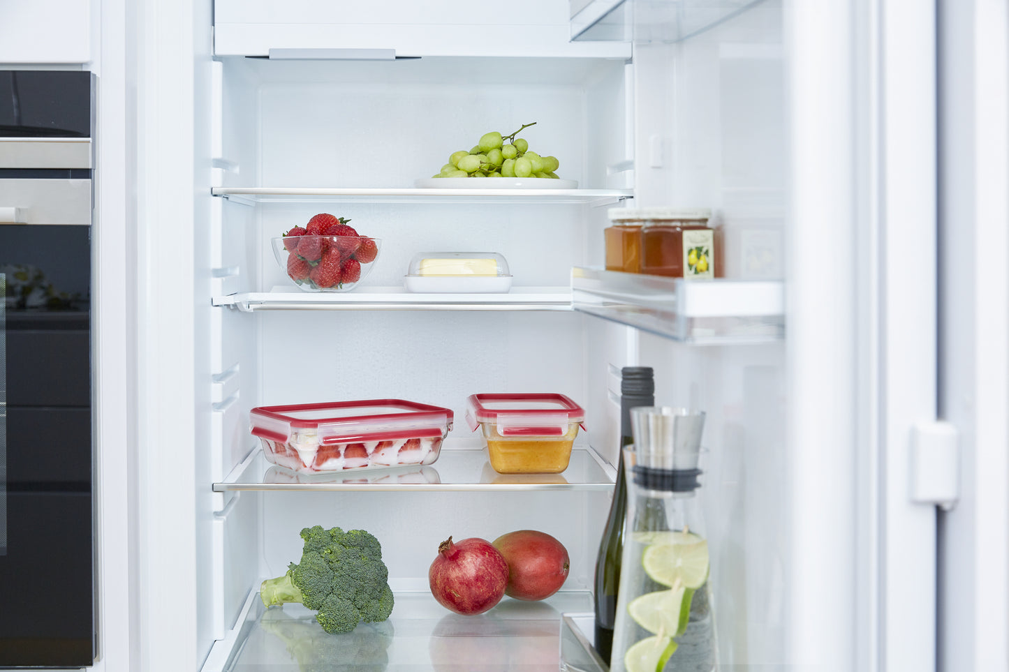 Tefal MasterSeal N10410 Rectangulaire Boîte 1,3 L Rouge, Transparent 1 pièce(s)