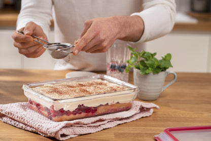 Tefal MasterSeal N10411 Rectangulaire Boîte 2 L Transparent, Rouge 1 pièce(s)