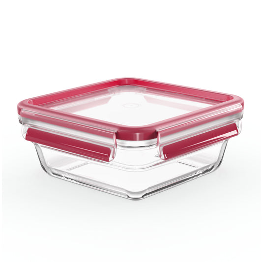 Tefal MasterSeal N10414 Carré Boîte 0,8 L Transparent, Rouge 1 pièce(s)