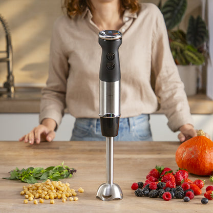 Moulinex DD6718 blender Mélangeur par immersion 1000 W Noir, Acier inoxydable