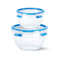 EMSA CLIP & CLOSE N10116 Rond contenant 2,6 L Bleu, Transparent 2 pièce(s)