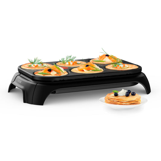 Tefal Crep'Party ECO PY55E8 appareil à crêpes 6 crèpe(s) 1000 W Noir