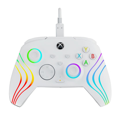 PDP Manette filaire Afterglow Wave: White Pour Xbox Series X|S, Xbox One & Windows 10/11
