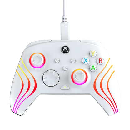 PDP Manette filaire Afterglow Wave: White Pour Xbox Series X|S, Xbox One & Windows 10/11
