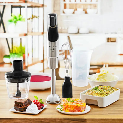 Moulinex INFINYFORCE PRO DD95JD 0,8 L Mélangeur par immersion 1200 W Noir, Acier inoxydable