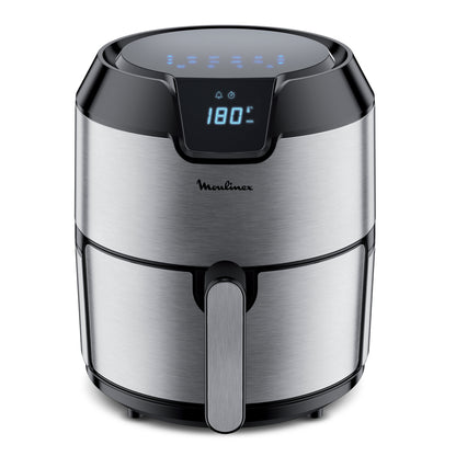 Moulinex Easy Fry EZ401D10 friteuse Unique 4,2 L 1500 W Friteuse d’air chaud Noir, Acier inoxydable