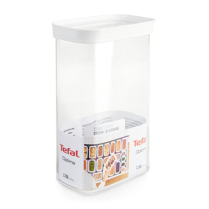 Tefal Optima N1141210 boîte hermétique alimentaire Autres 2,2 L Transparent, Blanc 1 pièce(s)