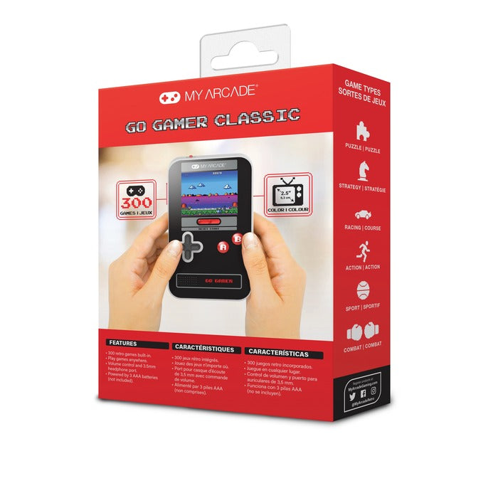 My arcade - GO GAMER CLASSIC 300 JEU EN 1 NOIR GRIS ROUGE