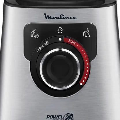 Moulinex LM871D 1,5 L Mélangeur de table 1200 W Acier inoxydable, Gris