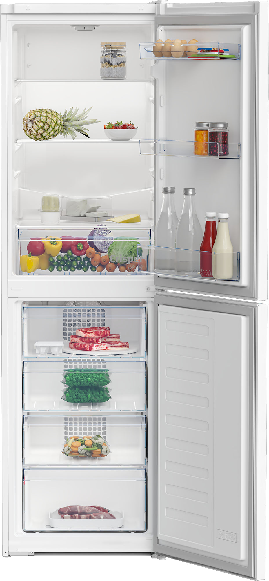 Beko RCHE300K40WN frigo combine Pose libre 300 L E Blanc